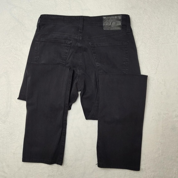 AG Everett Jeans Mens 29x29 Black Dark Wash Slim Straight Stretch Denim Pants - Picture 6 of 12